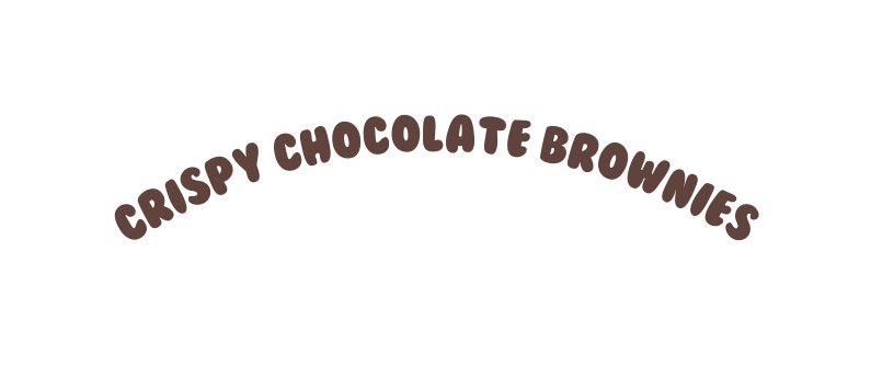 CRISPY CHOCOLATE BROWNIES